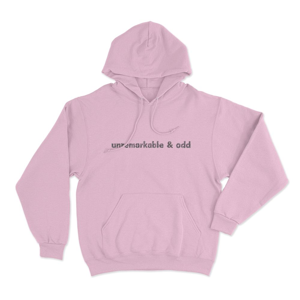 Unremarkable & Odd Unisex Hoodie Pink Unremarkable Odd Unisex Hoodie Pink