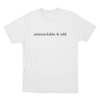 Unremarkable Odd Unisex T Shirt White